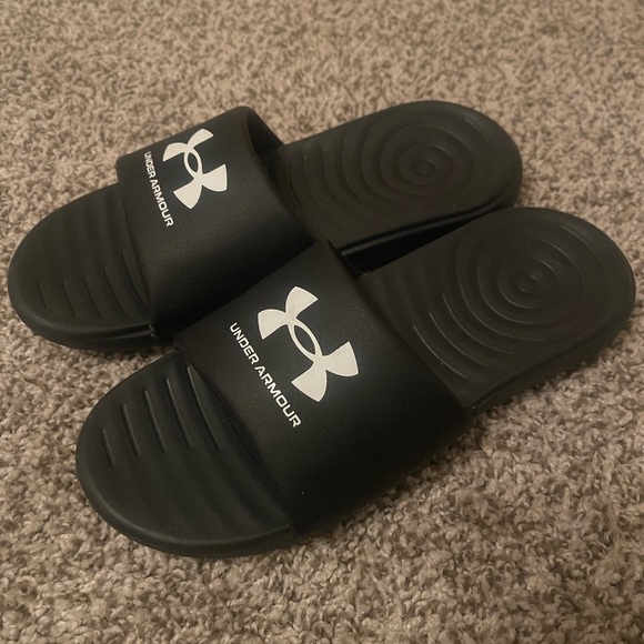 Under Armour Mens Sandal Slip-on Black Size US 9 - Picture 1 of 5